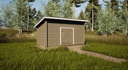 Pihavarasto P10 Hirsitalli 10m2 LP-GARDEN